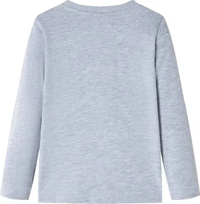 Produktbild von vidaXL Kinder-Langarmshirt Grau Melange 128