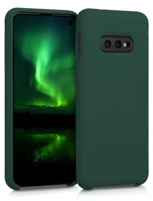 Produktbild von kwmobile Handyhülle für Samsung Galaxy S10e Hülle - Case Silikon - Kabelloses Laden - Schutzhülle Cover in Moosgrün