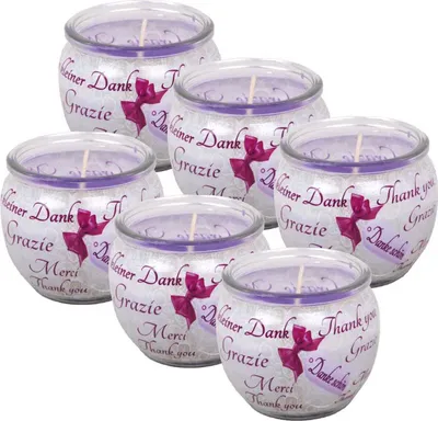 Image de Bougies Parfumées Proverbes Pack de 6 Merci Bien