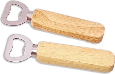 Produktbild von Flaschenöffner aus Holz 10 Stück mit Griff 14cm Kapselheber