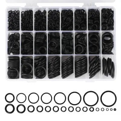 Obrázek produktu pro Sada těsnicích kroužků, sortiment O-kroužků, 740 ks, Ø 6–28 mm, sada O-kroužků, gumové těsnění, sortiment pro opravy automobilů, hydraulické podložky