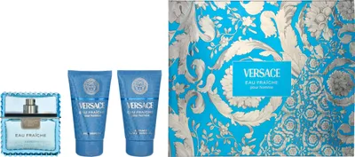 Produktbild von Versace Eau Fraiche Geschenkset Eau de Toilette 50ml/Bath & Shower Gel 50ml/Aftershave Balm 50ml