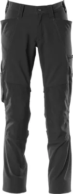 Immagine prodotto di Pantaloni con tasche al ginocchio neri, taglia 82 C58 MASCOT 18079-511-09