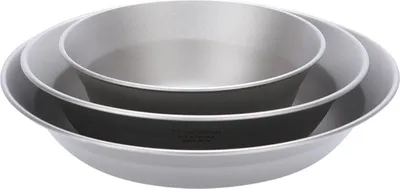 Produktbild von Hochintensive Campingteller, tragbares Metallgeschirr, Suppenschš¹sseln mit Netztasche, ultraleichtes Geschirr fš¹r Camping, Wandern, Picknick