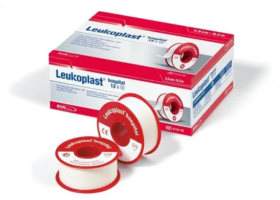 Produktbild von Leukoplast hospital, Rollenpflaster, ohne Schutzring, 9,2 m x 5 cm | Packung (6 Rollen)