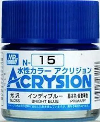 Produktbild von Mr Hobby - Gunze N-015 - Acrysion (10 ml) Bright Blue - Neu