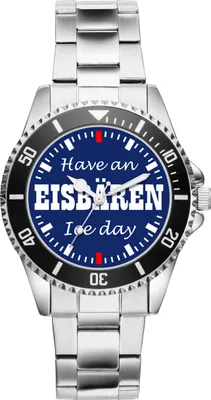 Produktbild von KIESENBERG Herrenuhr Armbanduhr Eisbären Have an Ice Day Berlin Geschenk Fan Artikel Zubehör Fanartikel Analog Quartz Uhr 20333
