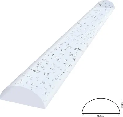 Produktbild von 10mm x 5mm Acryl Schwallschutz Spritzschutzprofil 100cm