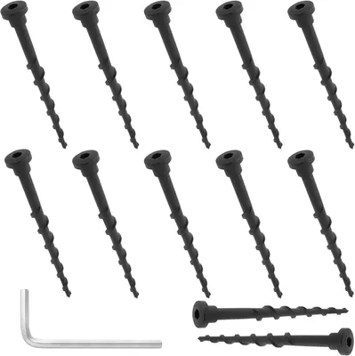 Obrázok produktu pre Zemné skrutky 12 kusov, 14 cm, plast, pre robotická kosačka