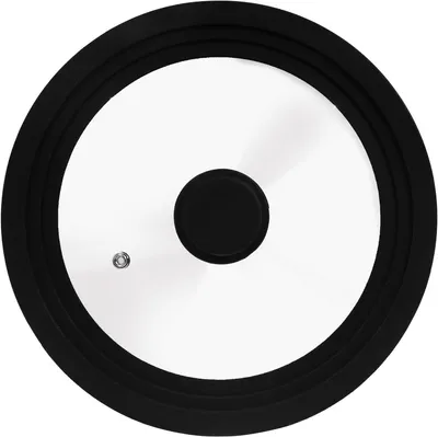 Productafbeelding van Universeel glazen deksel voor pannen - hittebestendige siliconen rand, geschikt voor 28 cm, 30 cm en 32 cm