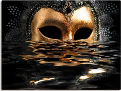 Produktbild von ARTland Leinwandbild Venezianische Maske Größe: 40x30 cm