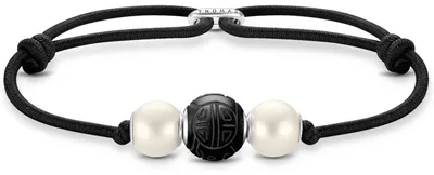 Produktbild von Thomas Sabo Armband Bead schwarz, weiß A2076-451-11-L22V