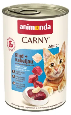 Immagine prodotto di Animonda Carny Adult Manzo e Merluzzo con Radice di Prezzemolo 400gx6