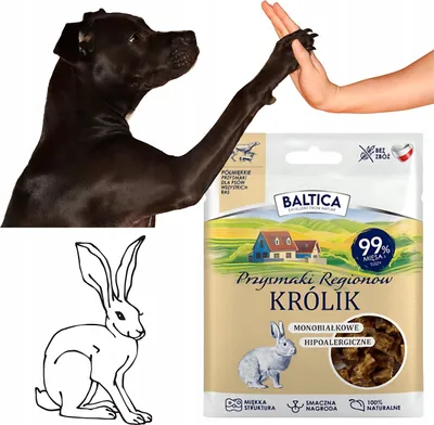 Produktbild von Hunde Leckerli Baltica Training Halbweich Kaninchen 30g