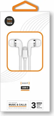 Imagen del producto de Auriculares inalámbricos con conector USB-C, color blanco