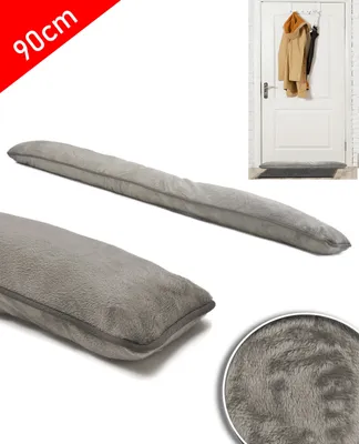 Produktbild von Zugluftstopper für die Tür Windstopper Luftstopper Stopper Türbodendichtung Tür Isolierung Luftzugstopper Türdichtung Dichtung Plüsch 90cm - Energie sparen mit Luftzugstopper (Taupe)