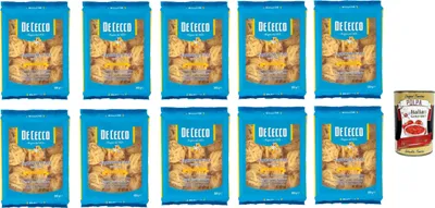 Produktbild von De Ceco De Cecco le Specialità Tagliatelle N°203, 100% Italienisch Pasta Nudeln 10x 500g + Italian Gourmet Polpa 400g