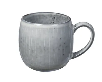 Produktbild von Broste Copenhagen Teetasse Nordic Sea 450ml Steingut grau