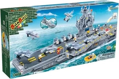 Produktbild von Flufzeugträger XXL von BanBao Konstruktions Spielzeug Defence Force Marine 2580 Teile 8411