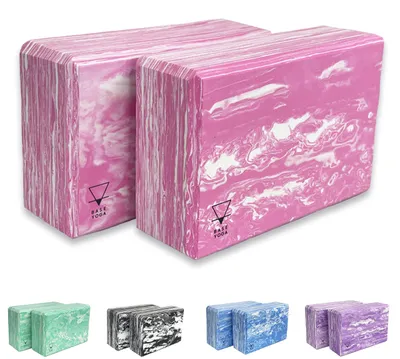 Imagen del producto de Bloque de espuma EVA ligera, 1 unidad, color rosa, para yoga y pilates