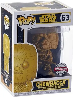 Zdjęcie produktu dla Gwiezdne Wojny – Chewbacca Gold 63 Special Edition – Funko Pop! – Figurka winylowa