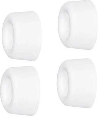 Obrázek produktu pro Sada 4 dveřních zarážek z vysoce kvalitní bílé gumy VULKAANO MINI – průměr Ø 18 x 10 mm – šroubovací doraz 15501104 Dveřní zarážka