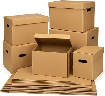 Image de kit de cartons de déménagement 4 en 1 - "Standard" environ 40 m² de cartons