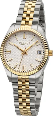 Regent BA-876 Damenuhr Quarz Bicolor 1