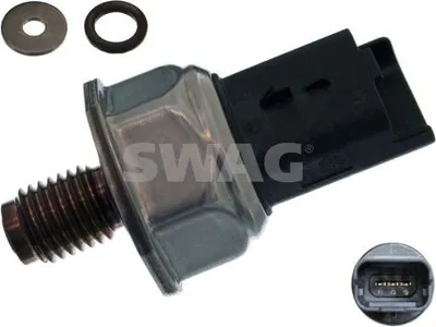 Produktbild von SWAG 62 94 5187 Kraftstoffdrucksensor passend für PEUGEOT 206 Schrägheck (2A/C) 207 (WA, WC) 206 CC (2D) 207 CC (WD) für TOYOTA AYGO (WNB1, KGB1)