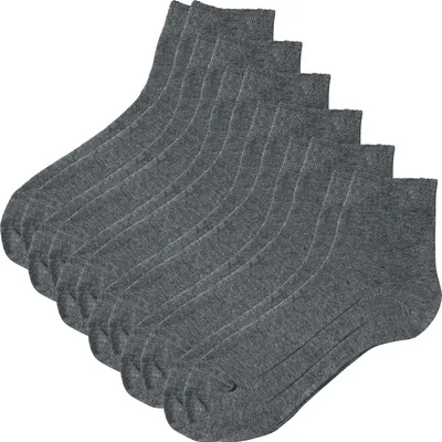 Produktbild von Erwin Müller Uni-Kurzsocken 6 Paar grau 39 - 42