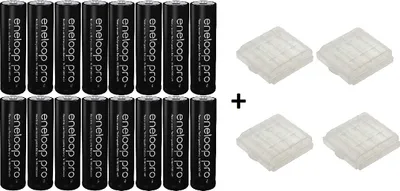 Produktbild von 16X Eneloop PRO AA Akkus 1,2V 2500mAh wiederaufladbar + gratis Akkubox neuestes Modell
