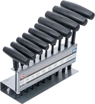 Immagine prodotto di KRAFTMANN 7099 Set di chiavi a Esagono esagonali interne, 3/32" - 3/8", 10 pezzi.