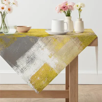 Productafbeelding van Vierkante Tafelkleed Geel 100 x 100 cm