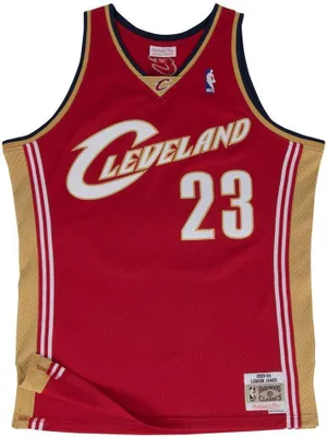 Immagine prodotto di Maglia basketbalový dres Mitchell & Ness Cleveland Cavaliers #23 LeBron James Swingman rosso scuro - M