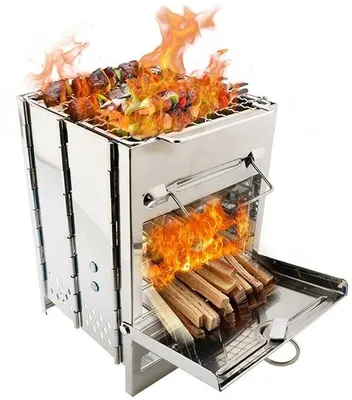 Produktbild von Famanu Mini Holzofen – Leichter Campinggrill für Outdoor-Aktivitäten