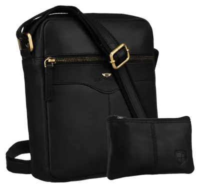 Produktbild von Schwarze Ledertasche PTN 711E-OPU-6835
