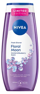 Produktbild von NIVEA FLORAL MOON Erfrischender Duschgel Orchidee und Blaubeere, 250 ml