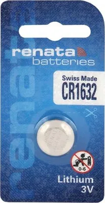 Zdjęcie produktu dla bateria litowa Renata SC CR1632 (blister)