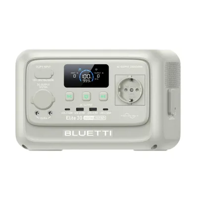 Obrázek produktu pro BLUETTI Elite 30 V2 Přenosná elektrocentrála 600W 288Wh solární generátor pro kempování v přírodě - šedý