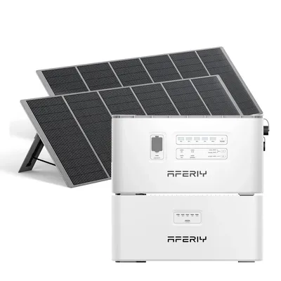 Produktbild von AFERIY PS240 Balkonkraftwerk Speicher 3916Wh – 1200W AC Ausgang, 800W Solar-Input, LiFePO4, IP65 für Außenbereich