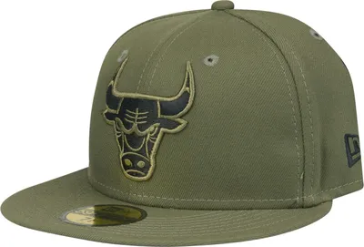 Produktbild von New Era 59Fifty Fitted Cap - NBA Chicago Bulls oliv - 7 1/4