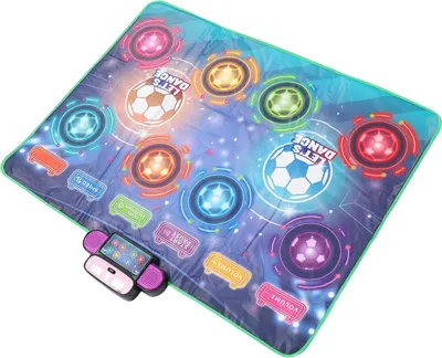 Produktbild von Doppelspieler-Tanzmatte, interaktiv, herausfordernde Levels, elektronisch für Kinder
