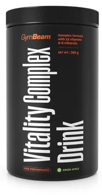 Produktbild von GymBeam - Vitality Complex Drink, 360 g, grüner Apfel