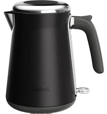 Obrázok produktu pre Tefal Collection KI6668E0, 1,7 L, 2400 W, Čierna, Nerezová oceľ, Nastaviteľný termostat, Indikátor úrovne vody
