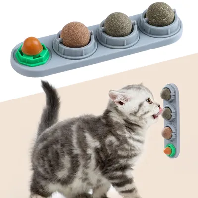 Immagine prodotto di LOMIMOS, erba gatta, giocattolo per gatti, erba gatta, pallina commestibile, B