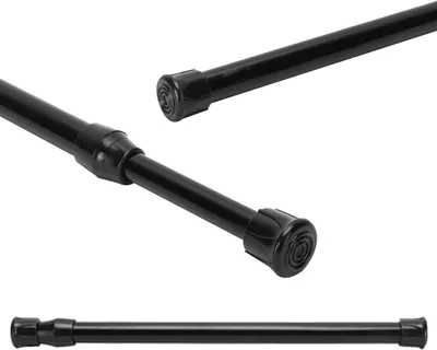 Produktbild von Verstellbare Gardinenstange 1,2 cm, Teleskopisch, Schwarz, 40-70 cm, fuer Kueche