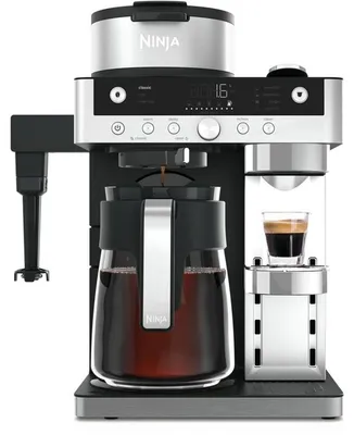 Produktbild von Ninja Prestige Dualbrew Cfn802eu Filterkaffeemaschine Schwarz,Silber One Size / EU Plug 220V Schwarz,Silber One Size