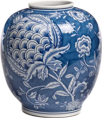 Produktbild von Goodwill Vase Granatapfelvase Porzellan blau-weiß H 29 cm