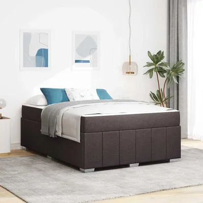 Obrázok produktu pre Maison Exclusive – rám postele s matracom tmavohnedý 160 x 200 cm látka