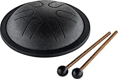 Produktbild von Famanu Stahlzungen Trommel - Handpan Drum - Hangdrum - Mini/Schwarz/C